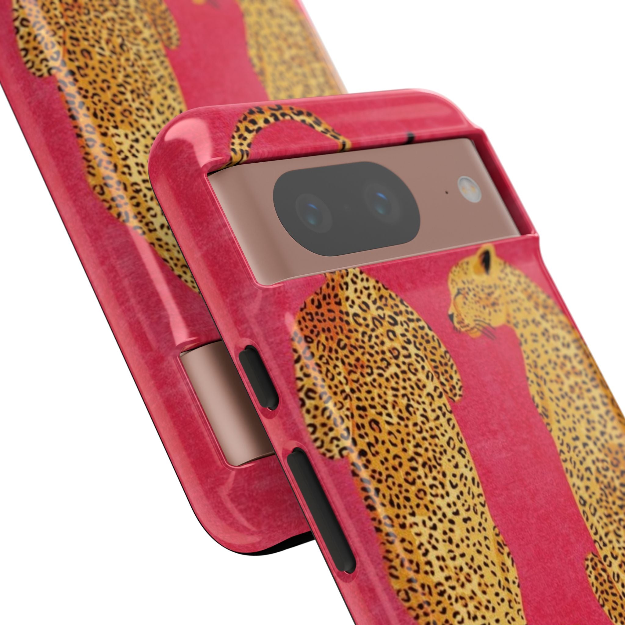 Pink Leopard Phone Case – Bold Animal Print Protective Case