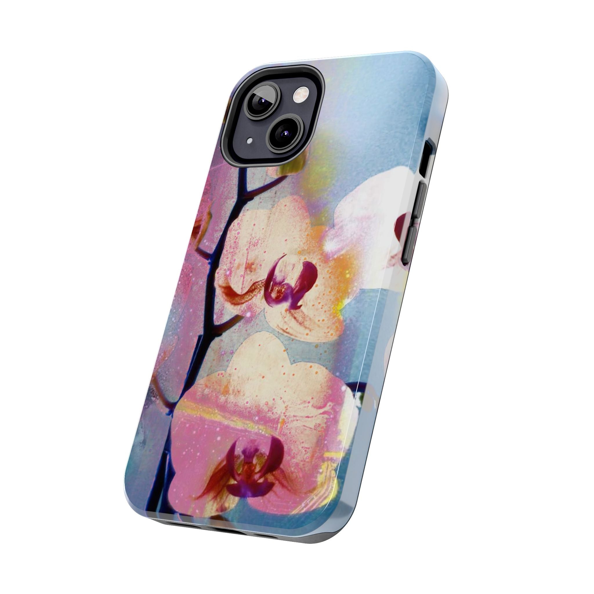 Orchid Tough Phone Case — Pastel Floral Protective Cover for iPhone & Android