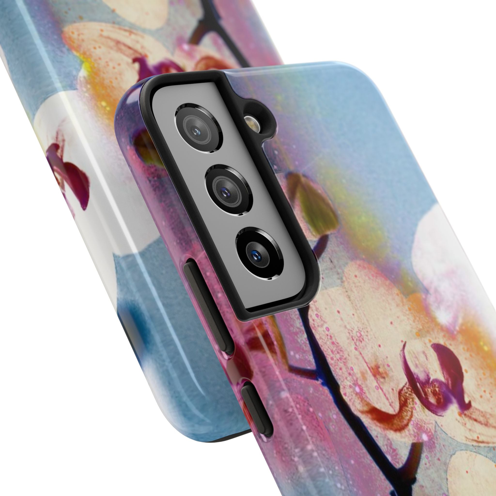 Orchid Tough Phone Case — Pastel Floral Protective Cover for iPhone & Android