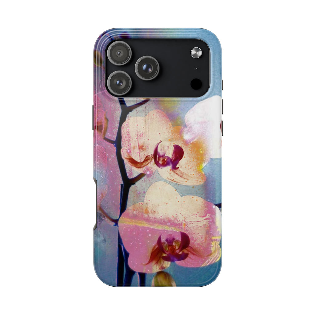 Orchid Tough Phone Case — Pastel Floral Protective Cover for iPhone & Android