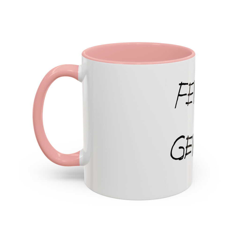 Female Genius Accent Coffee Mug