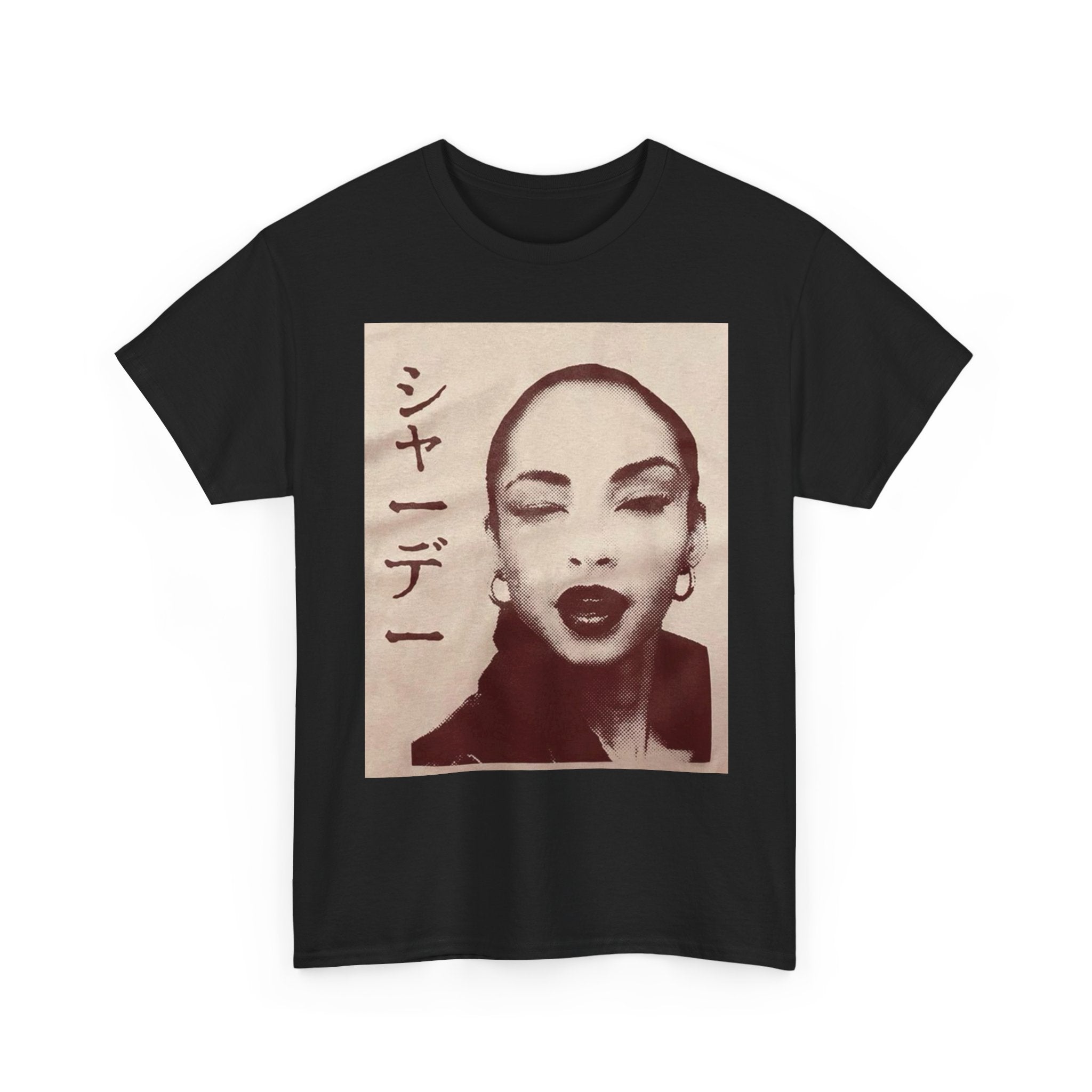 Sade Portrait Tee — Vintage Portrait T-Shirt with Japanese Text