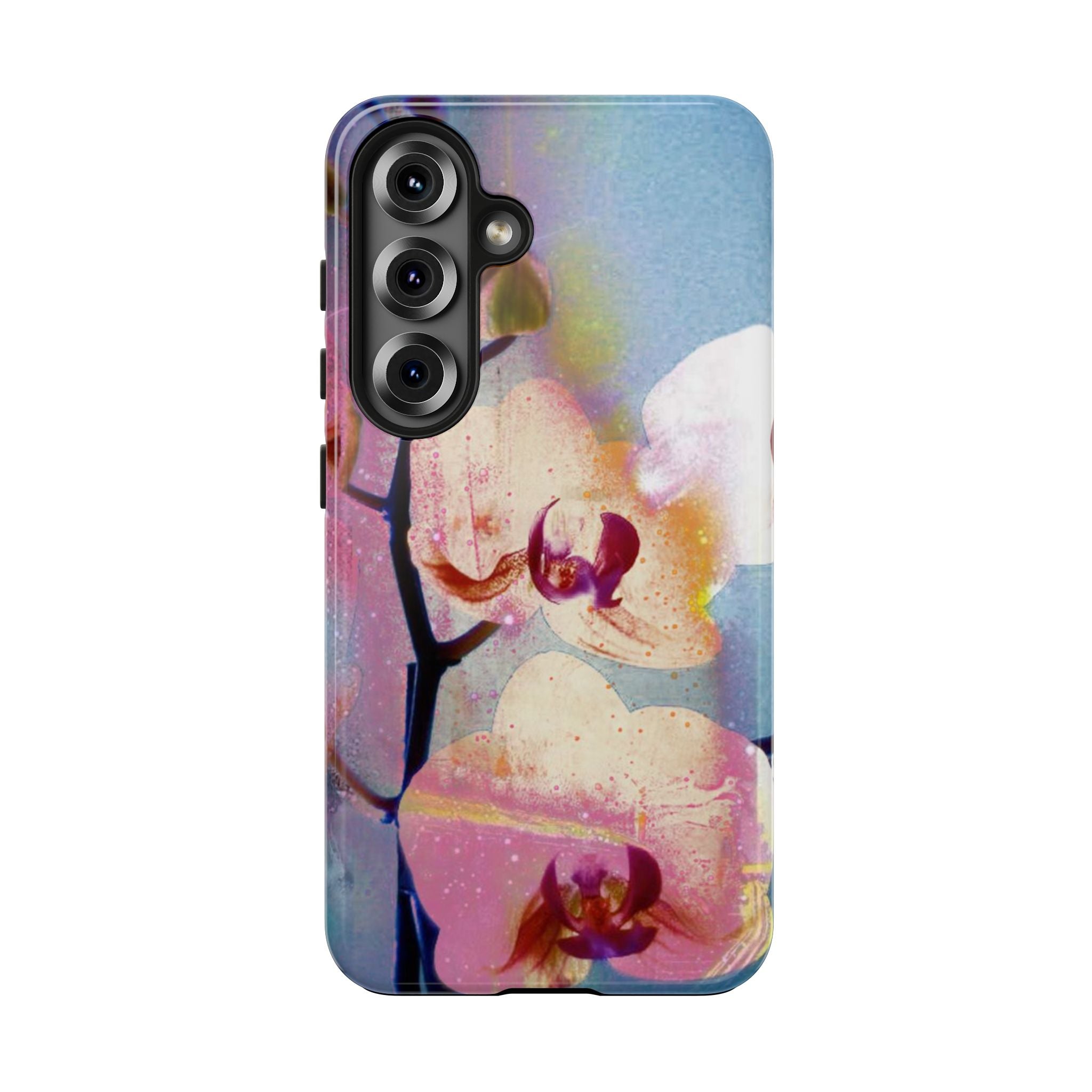 Orchid Tough Phone Case — Pastel Floral Protective Cover for iPhone & Android