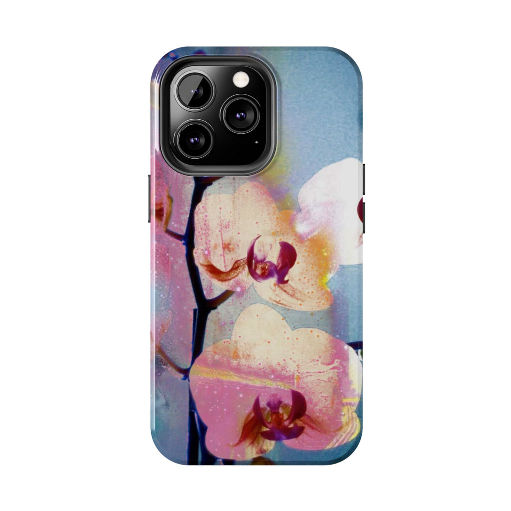 Orchid Tough Phone Case — Pastel Floral Protective Cover for iPhone & Android