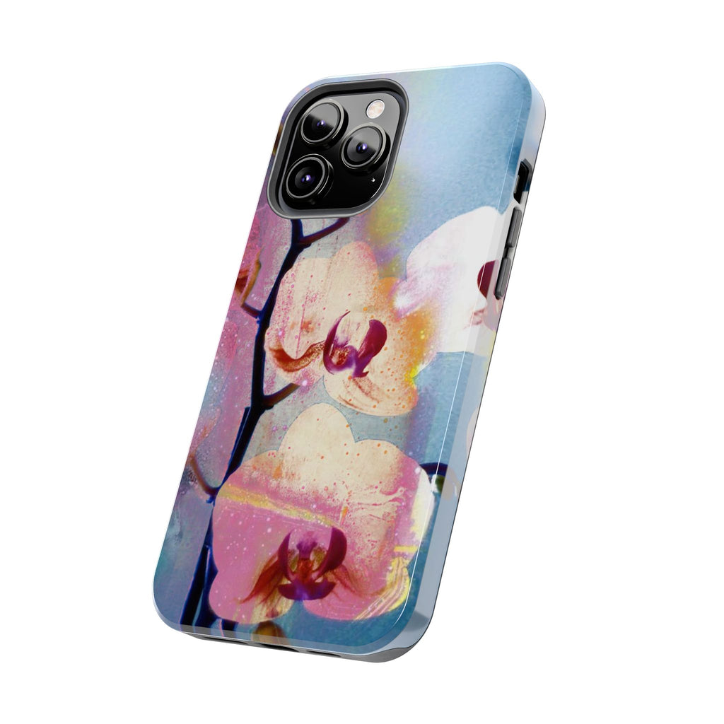 Orchid Tough Phone Case — Pastel Floral Protective Cover for iPhone & Android