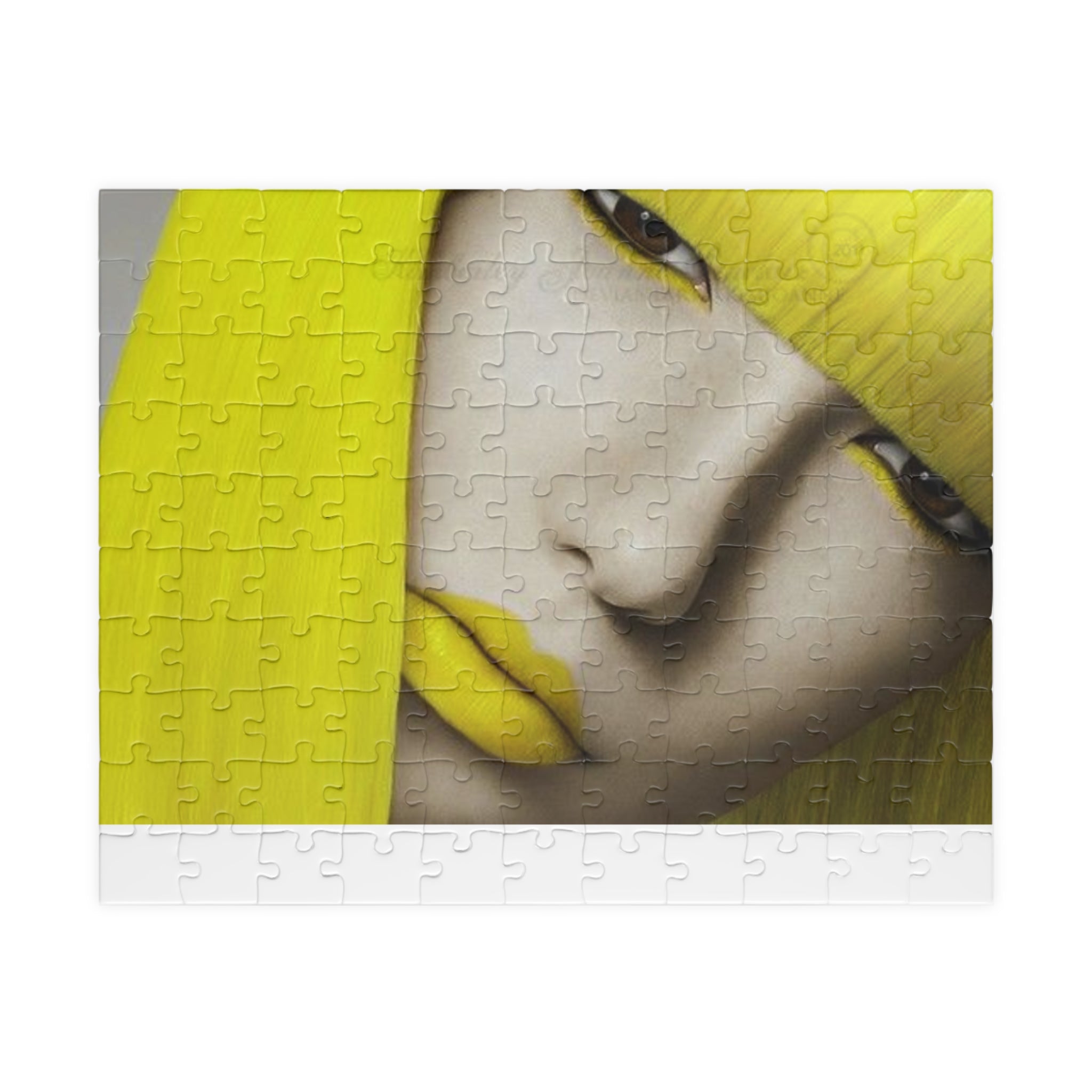 Yellow Muse Puzzle — Portrait Art Jigsaw (110/252/520/1014 pcs)
