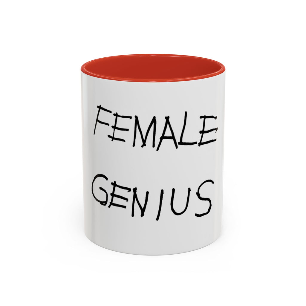Female Genius Accent Coffee Mug