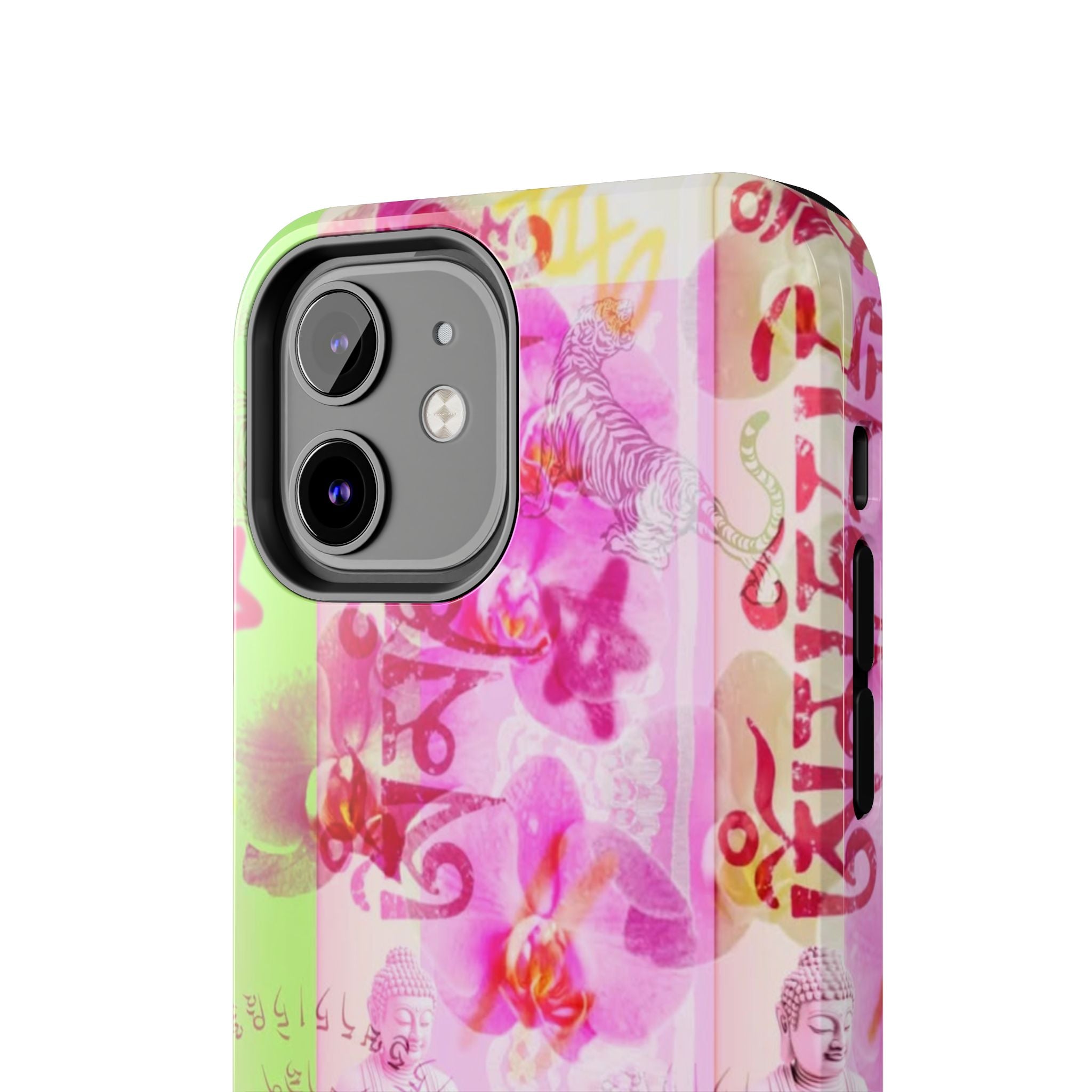 Floral Pink Orchid Tough Phone Case — Protective Art Phone Cover