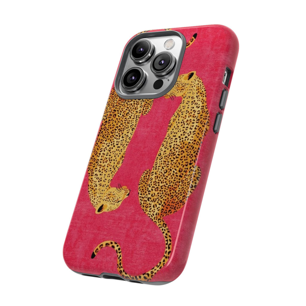 Pink Leopard Phone Case – Bold Animal Print Protective Case