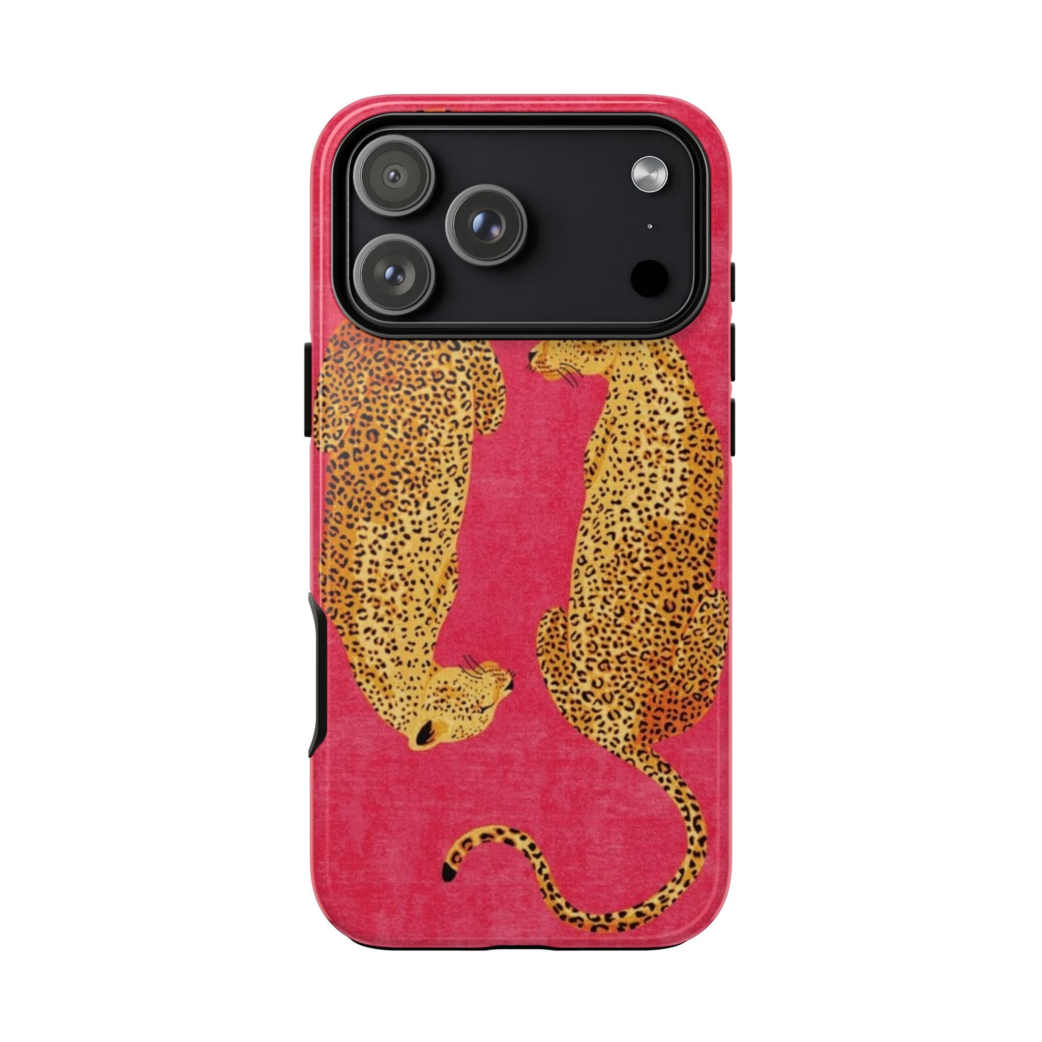 Pink Leopard Phone Case – Bold Animal Print Protective Case