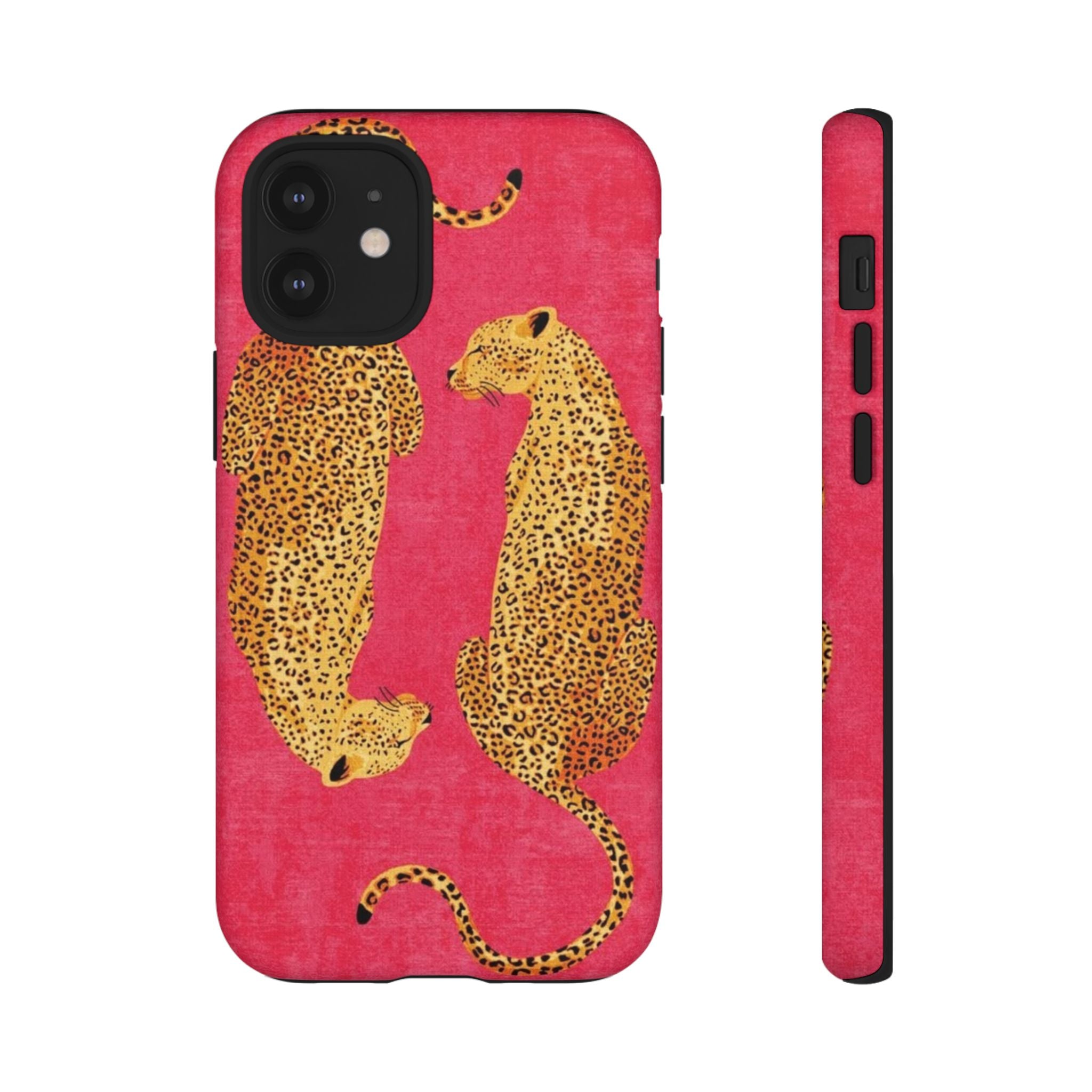 Pink Leopard Phone Case – Bold Animal Print Protective Case