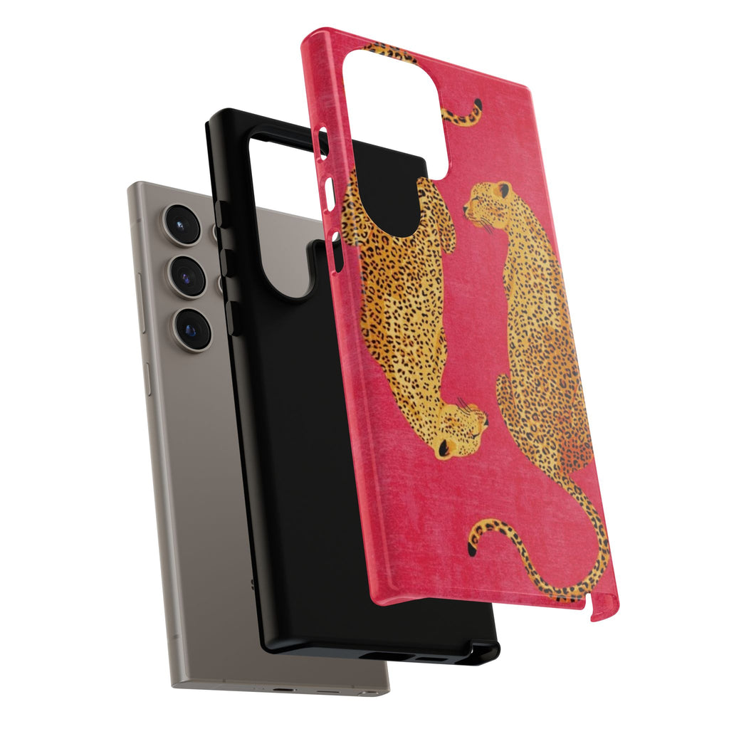 Pink Leopard Phone Case – Bold Animal Print Protective Case