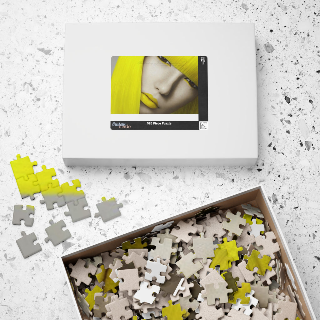 Yellow Muse Puzzle — Portrait Art Jigsaw (110/252/520/1014 pcs)