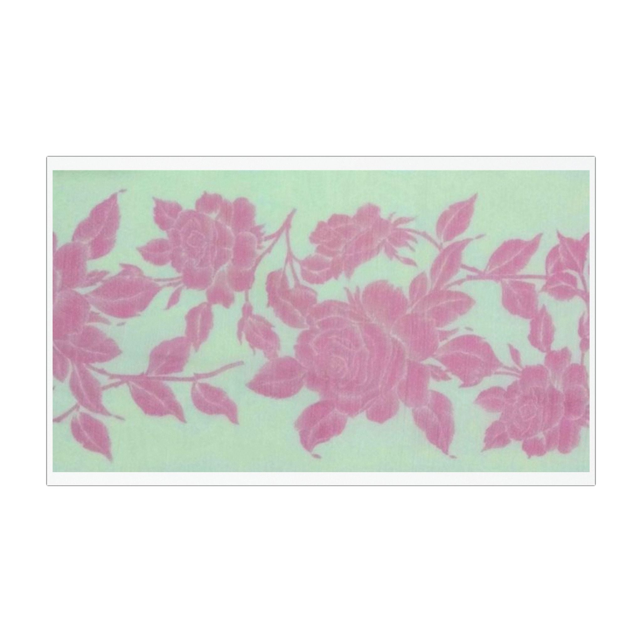 Floral Pink Rose Car Magnet — Decorative Bumper Sticker-Style Magnet