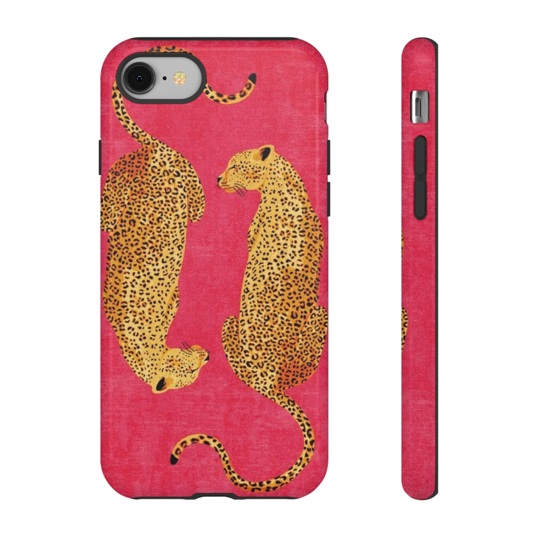 Pink Leopard Phone Case – Bold Animal Print Protective Case
