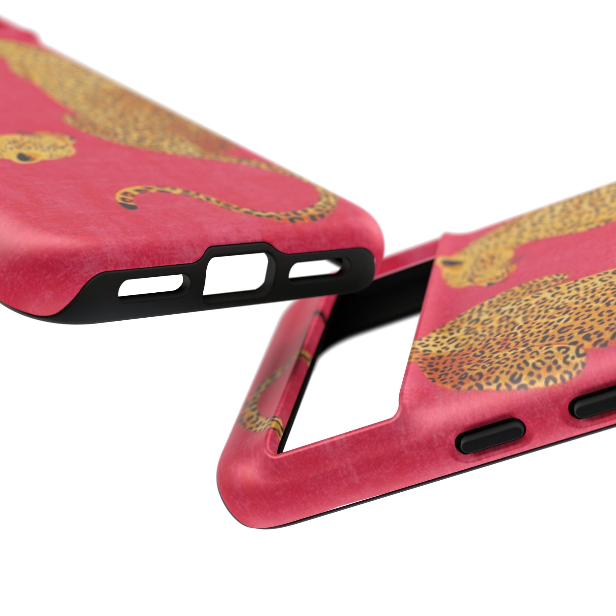 Pink Leopard Phone Case – Bold Animal Print Protective Case