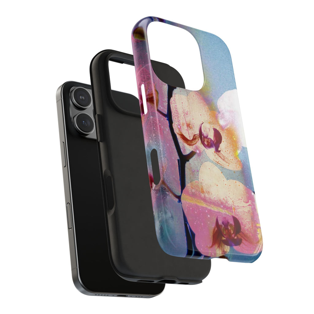 Orchid Tough Phone Case — Pastel Floral Protective Cover for iPhone & Android