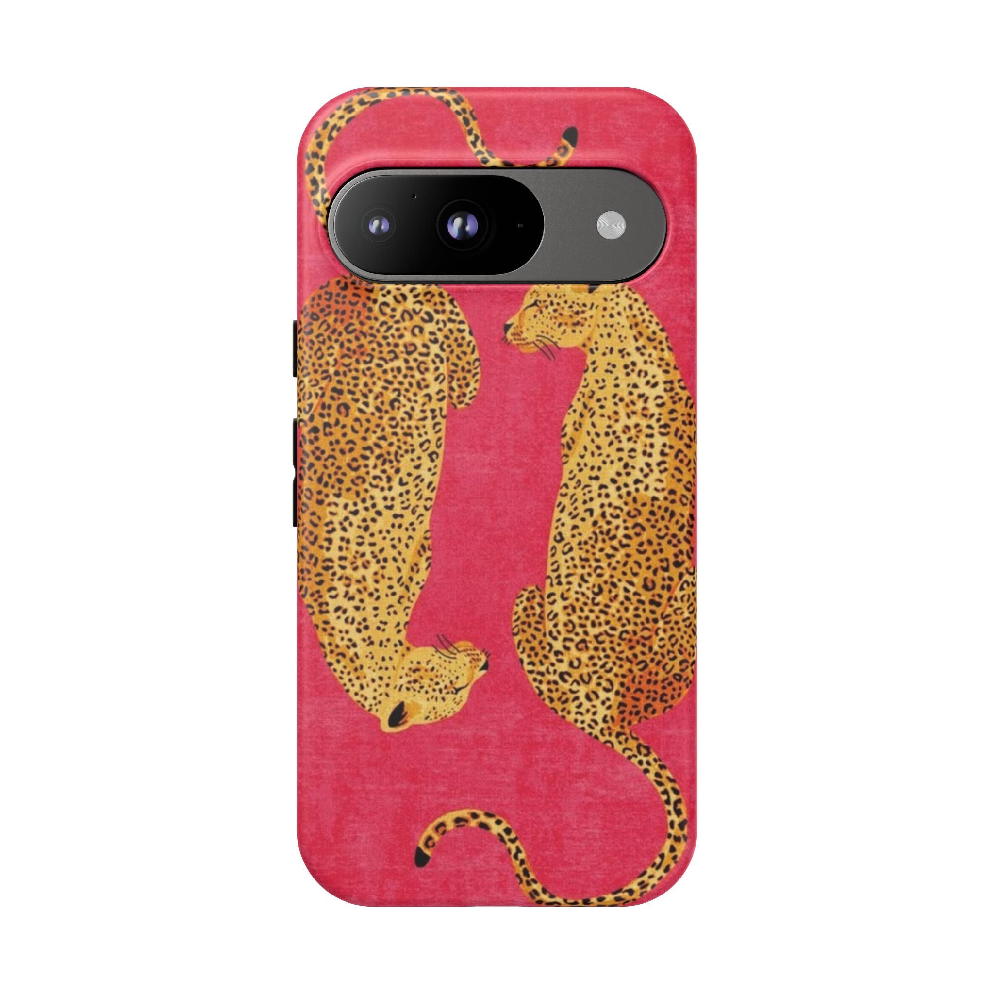 Pink Leopard Phone Case – Bold Animal Print Protective Case