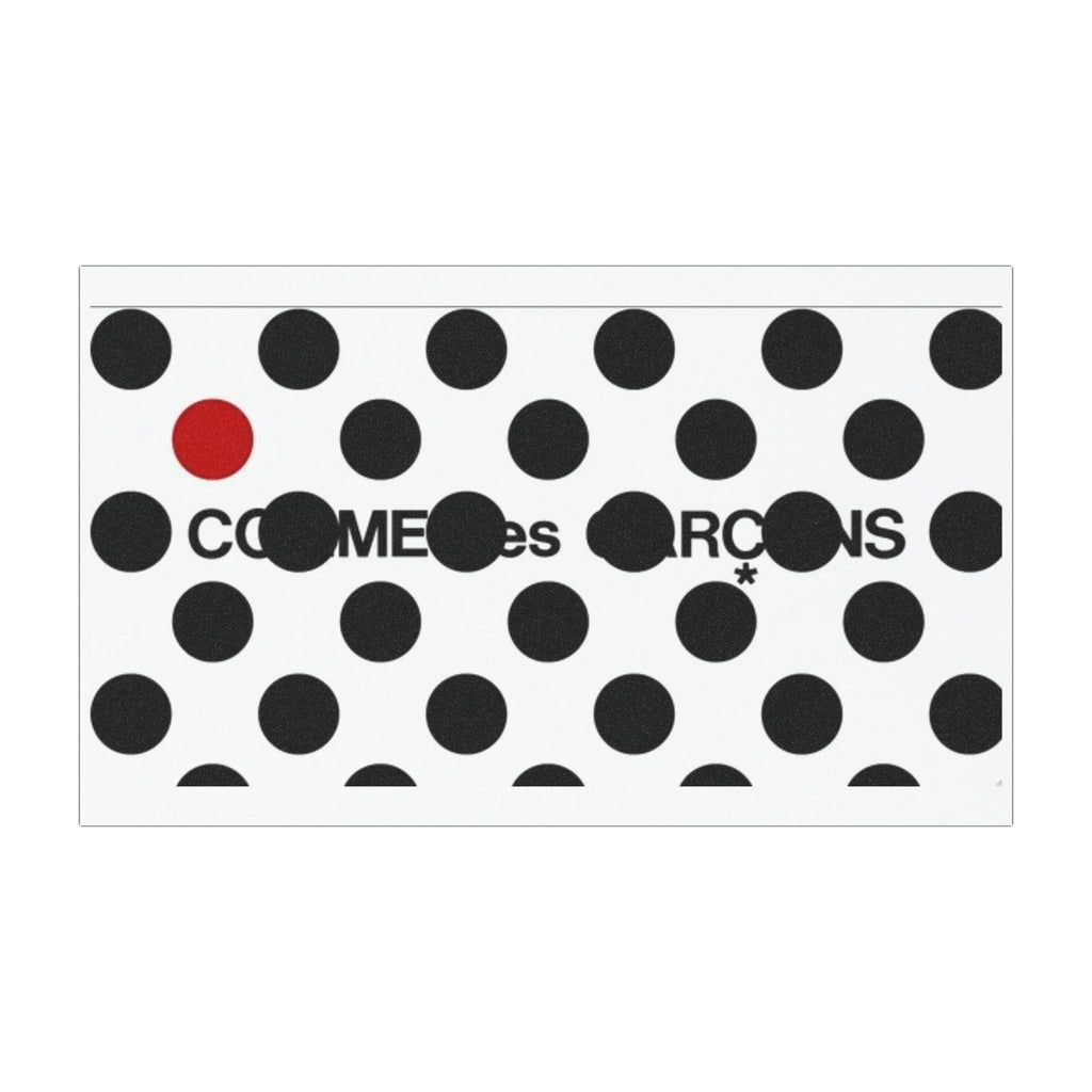 Polka Dot Welcome Car Magnet – Black & Red Decorative Auto Decal