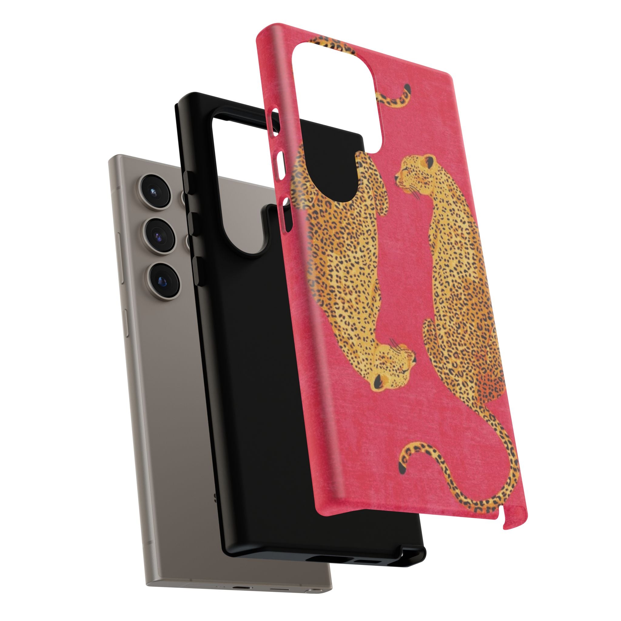 Pink Leopard Phone Case – Bold Animal Print Protective Case