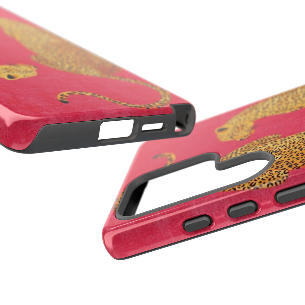 Pink Leopard Phone Case – Bold Animal Print Protective Case