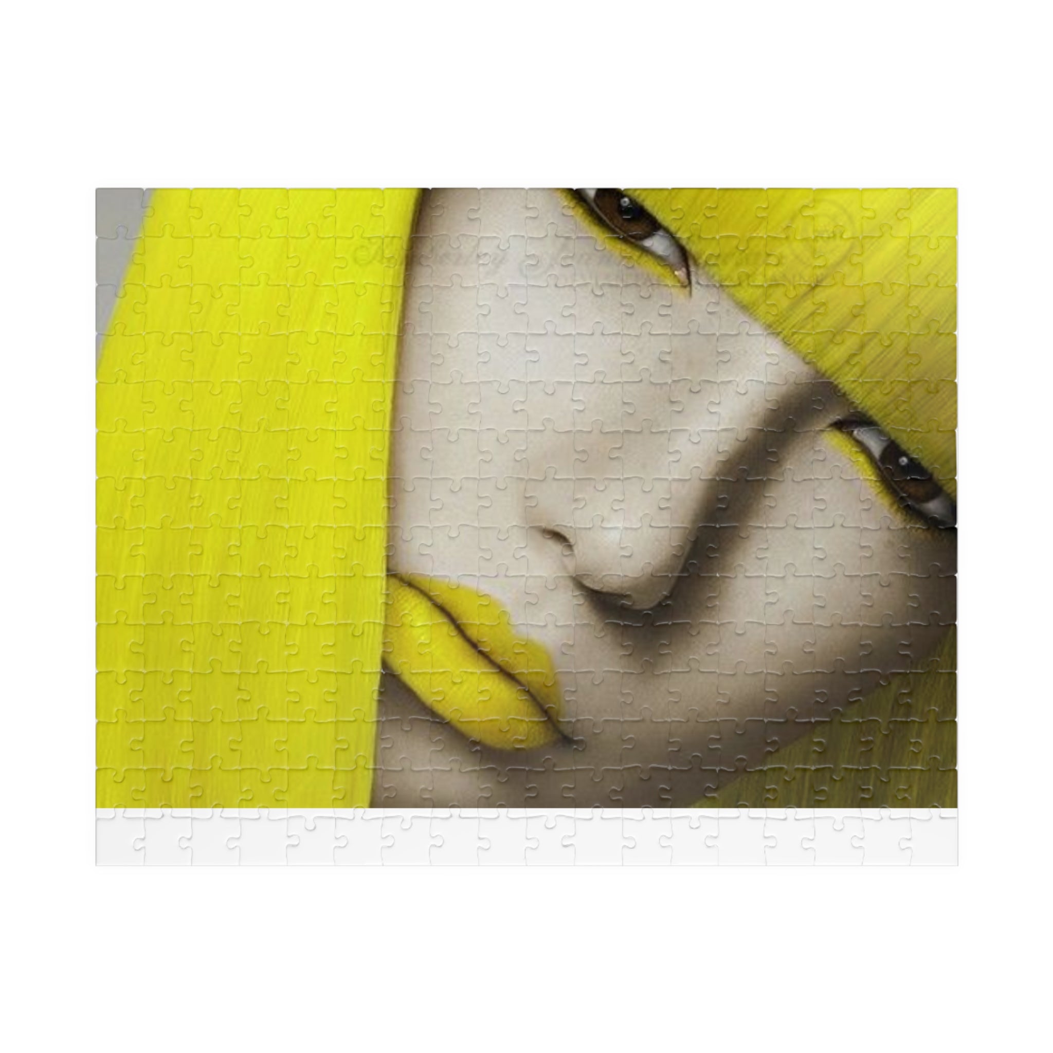 Yellow Muse Puzzle — Portrait Art Jigsaw (110/252/520/1014 pcs)