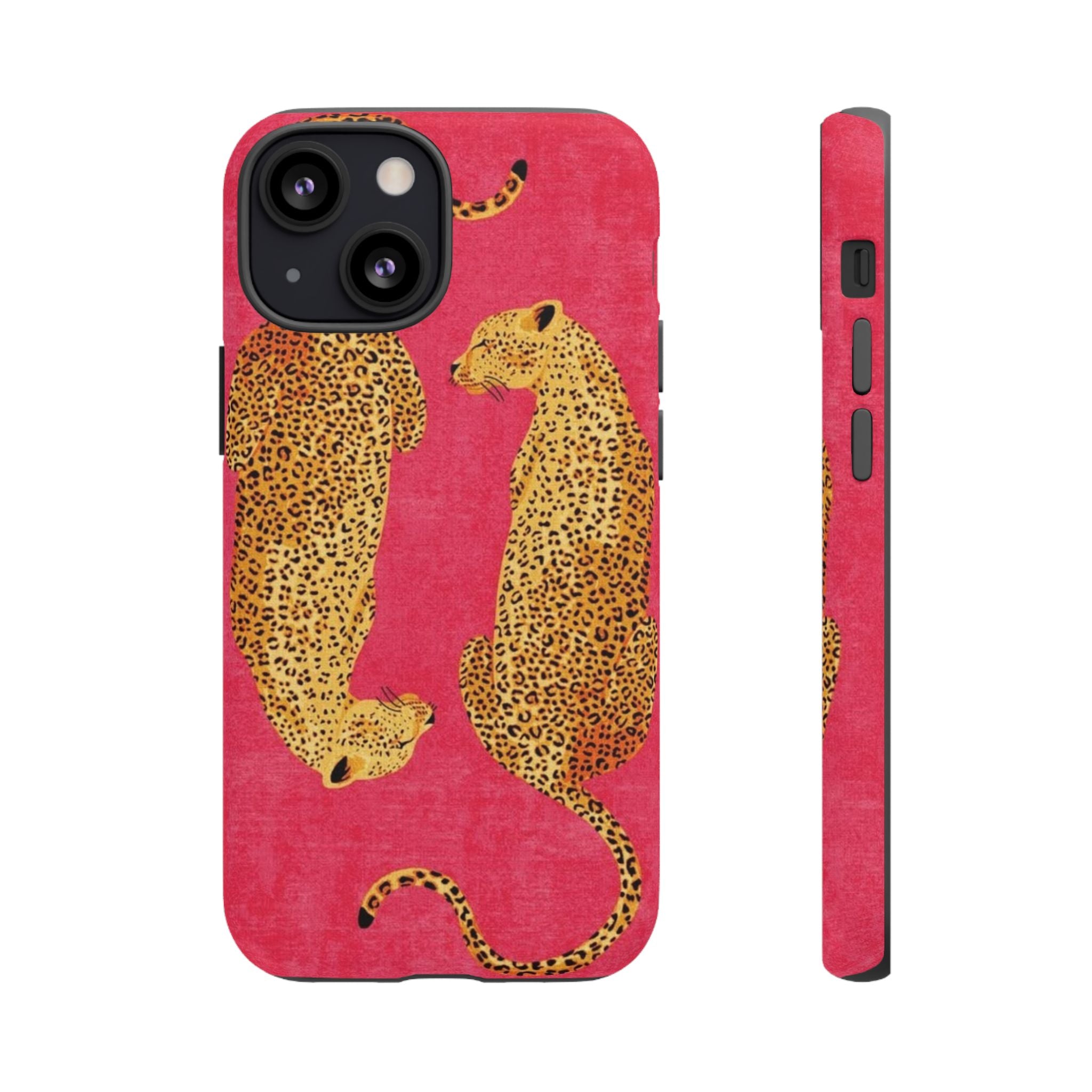 Pink Leopard Phone Case – Bold Animal Print Protective Case