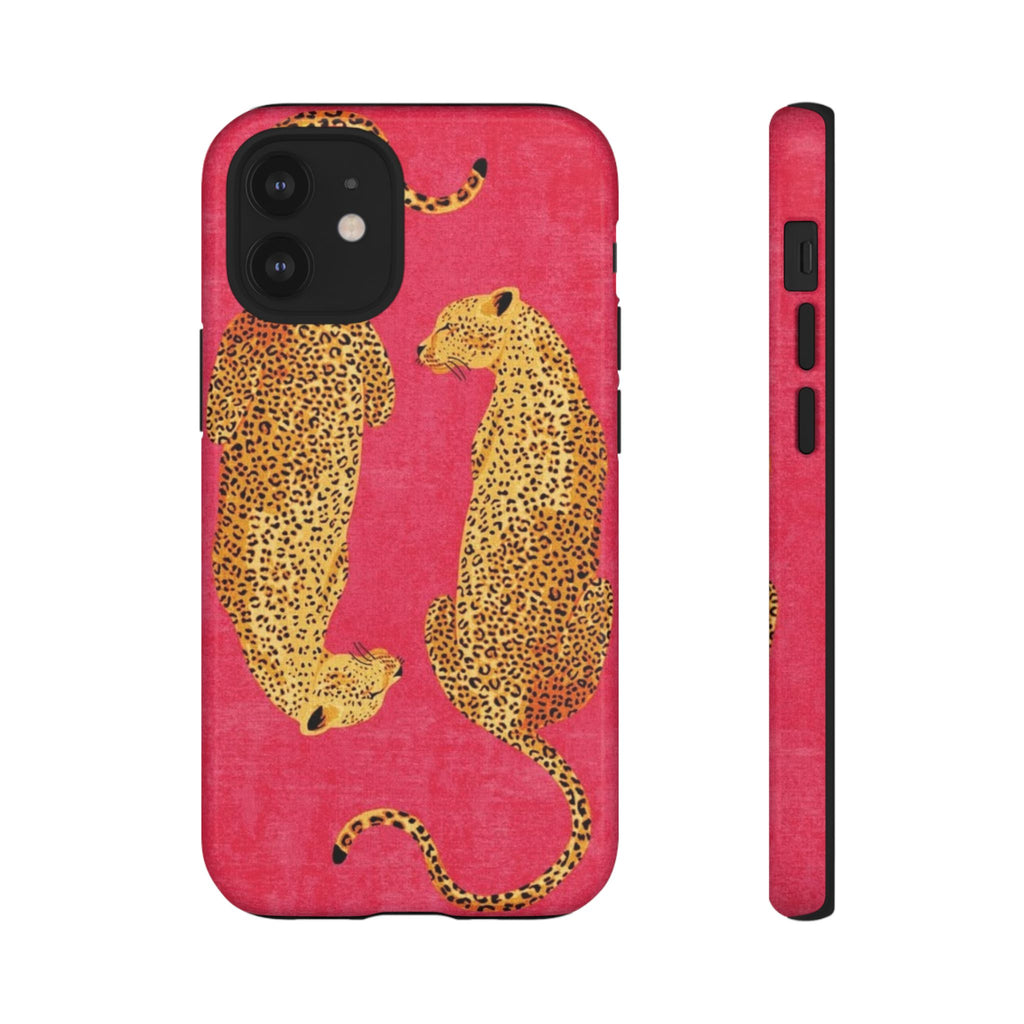 Pink Leopard Phone Case – Bold Animal Print Protective Case
