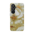 Tough Phone Case — Vintage White Floral Protective Cover