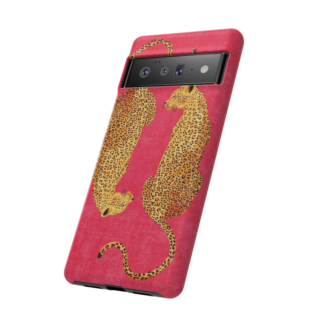 Pink Leopard Phone Case – Bold Animal Print Protective Case