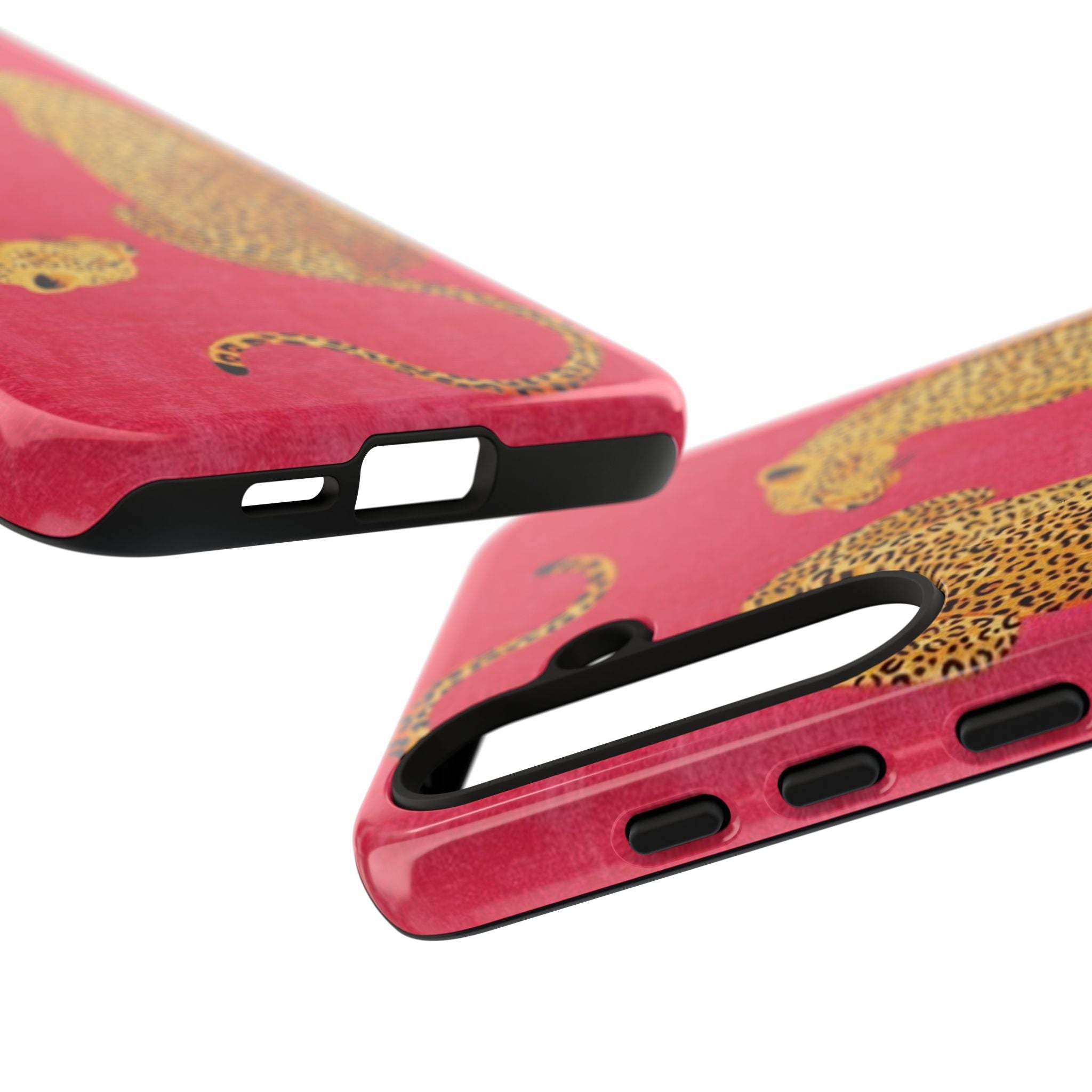 Pink Leopard Phone Case – Bold Animal Print Protective Case