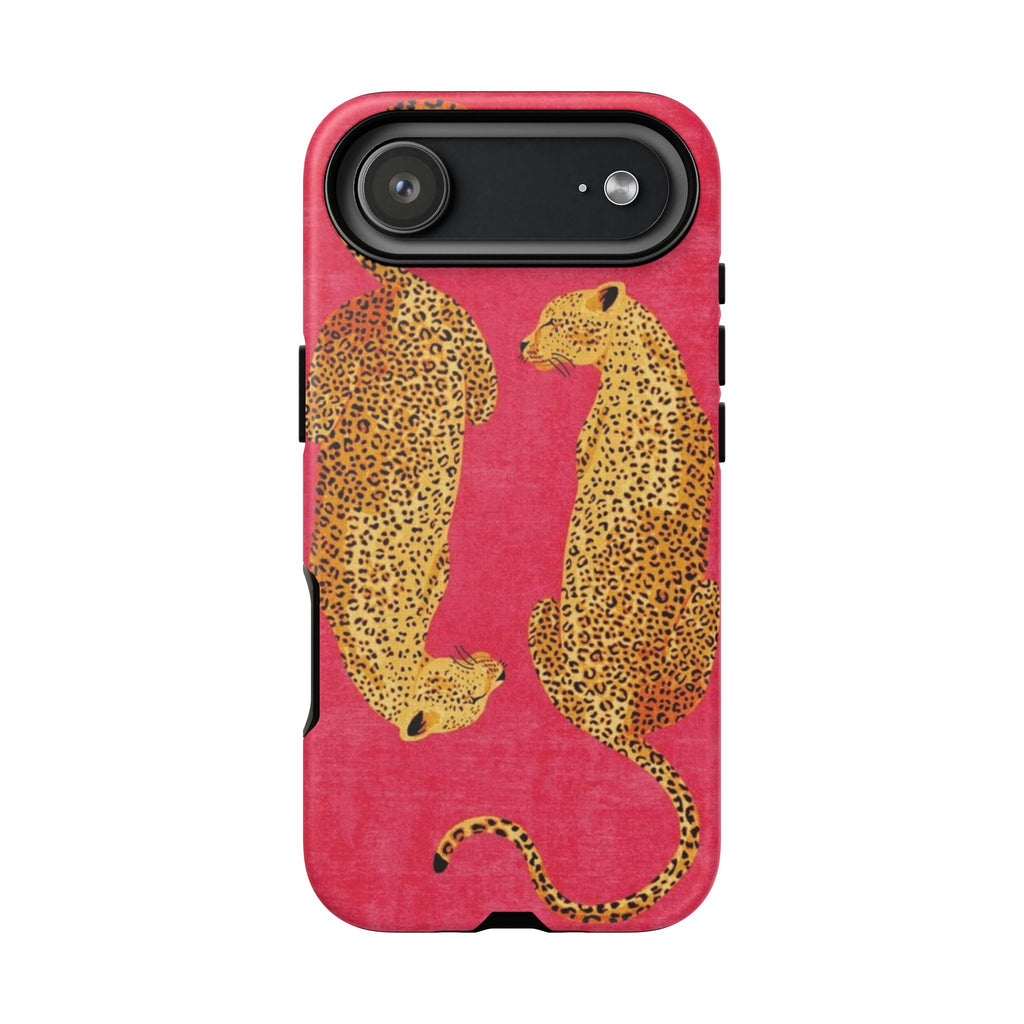 Pink Leopard Phone Case – Bold Animal Print Protective Case