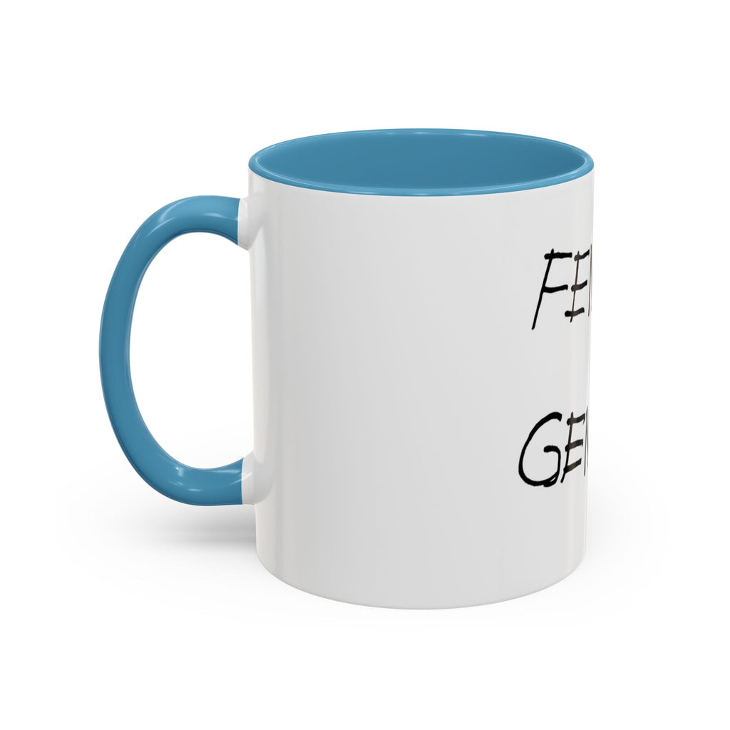 Female Genius Accent Coffee Mug