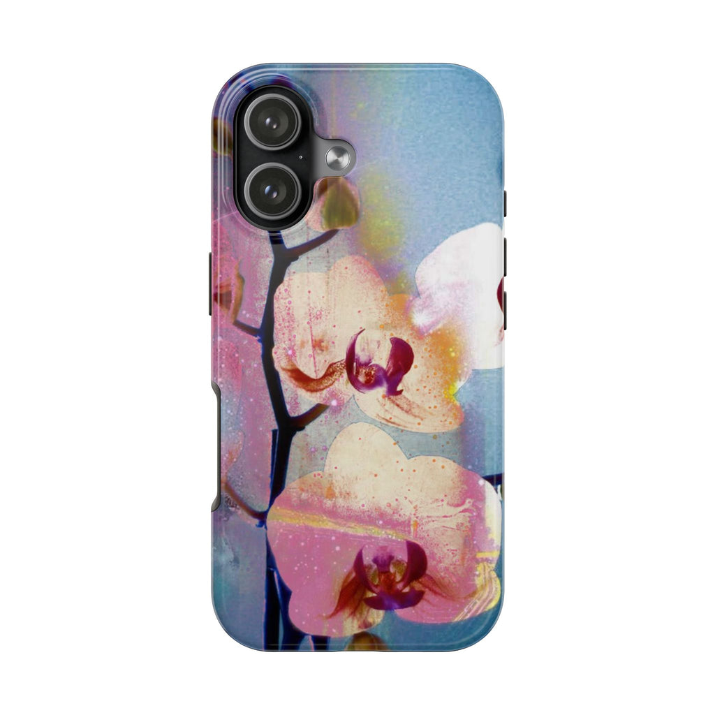 Orchid Tough Phone Case — Pastel Floral Protective Cover for iPhone & Android