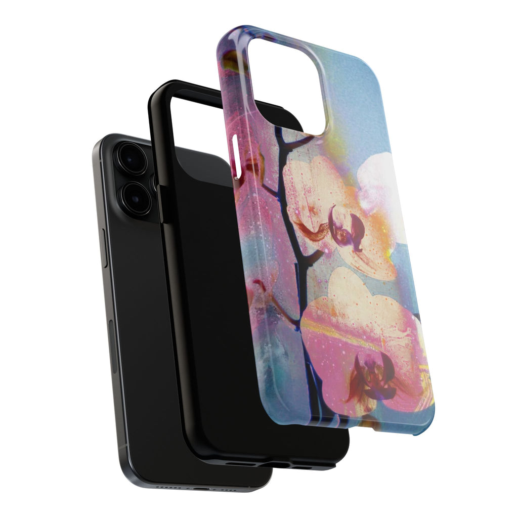Orchid Tough Phone Case — Pastel Floral Protective Cover for iPhone & Android