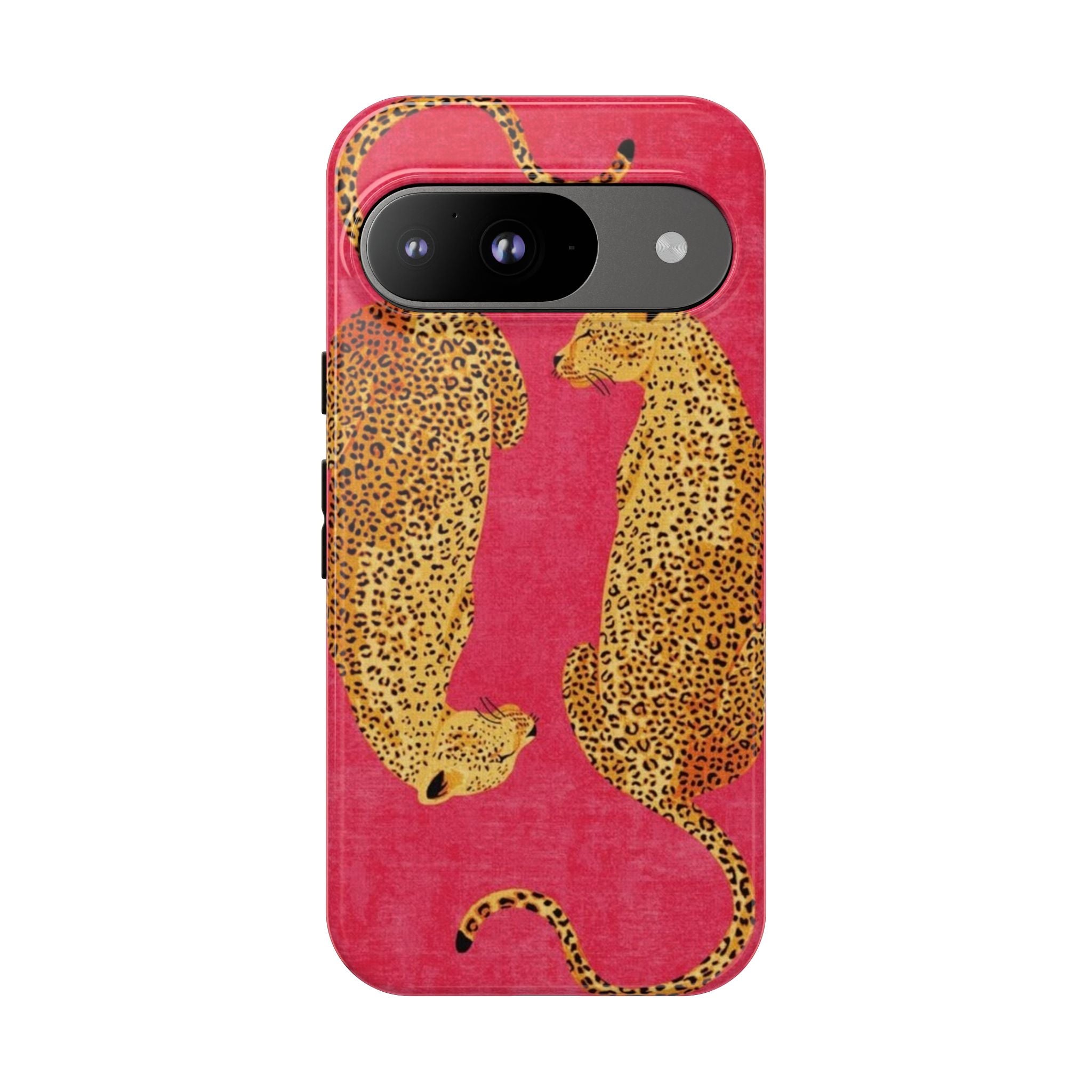 Pink Leopard Phone Case – Bold Animal Print Protective Case