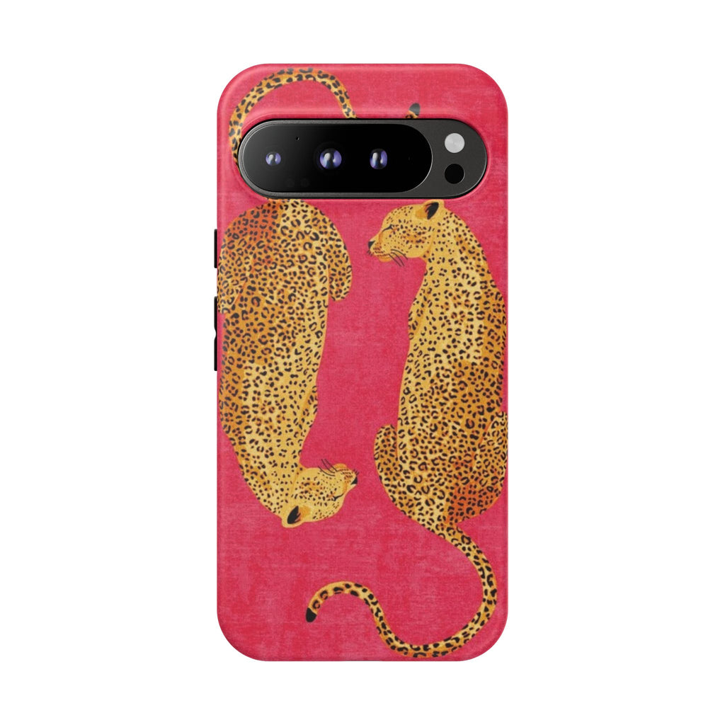 Pink Leopard Phone Case – Bold Animal Print Protective Case