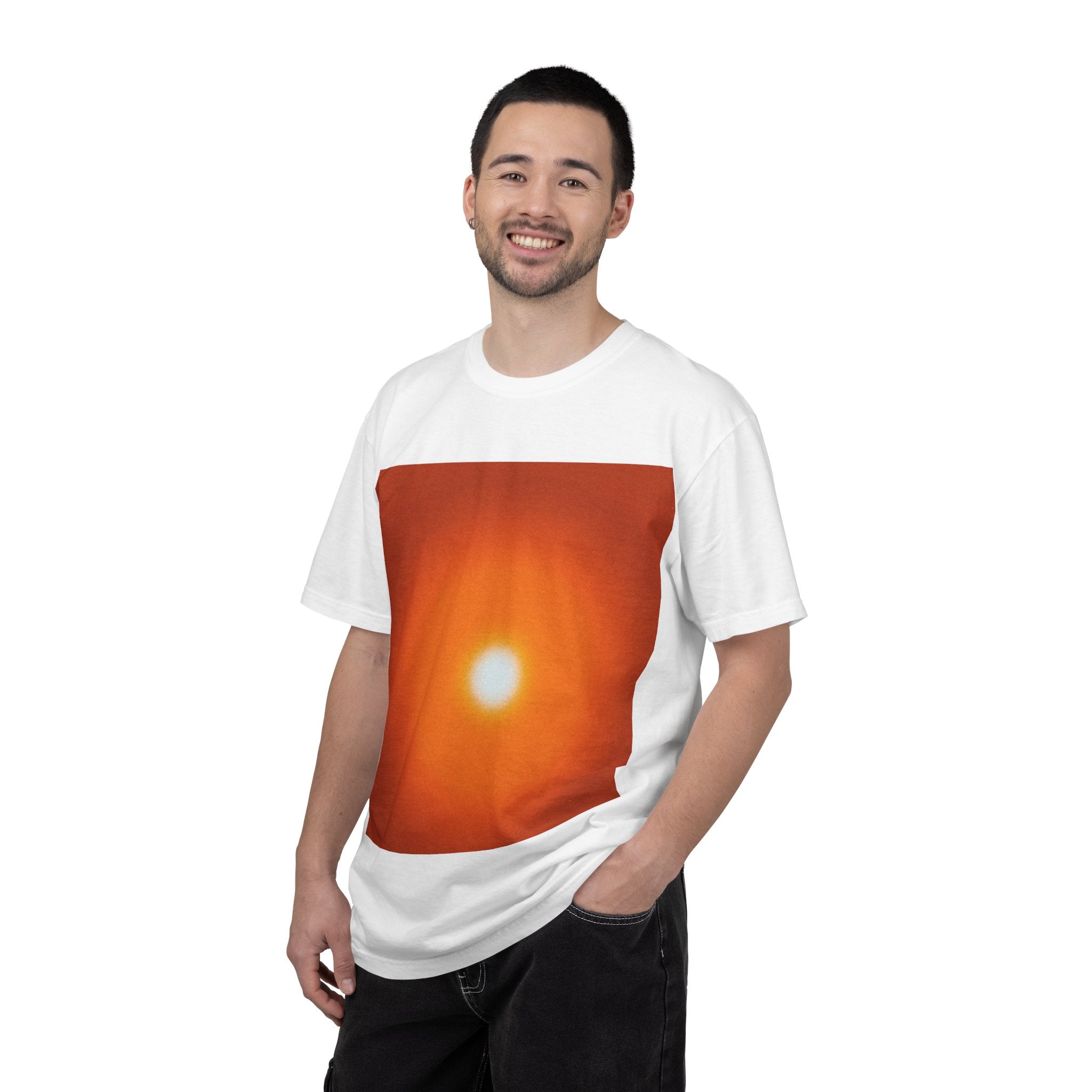 Sunburst Photo T-Shirt — Orange Sunset Graphic Tee