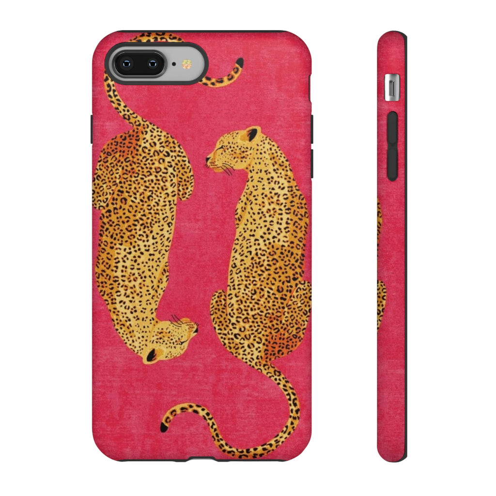 Pink Leopard Phone Case – Bold Animal Print Protective Case