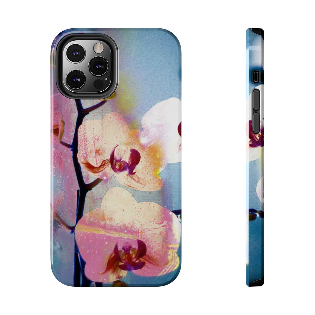 Orchid Tough Phone Case — Pastel Floral Protective Cover for iPhone & Android