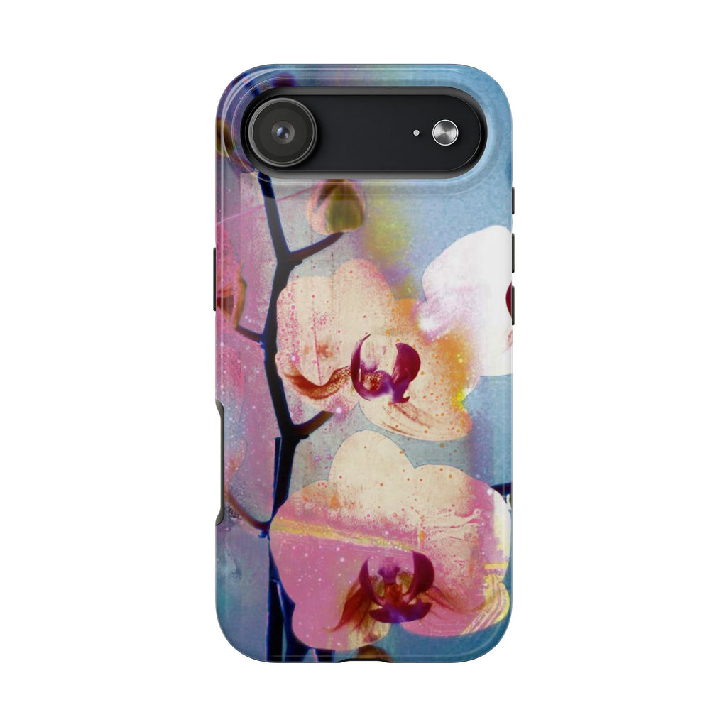 Orchid Tough Phone Case — Pastel Floral Protective Cover for iPhone & Android