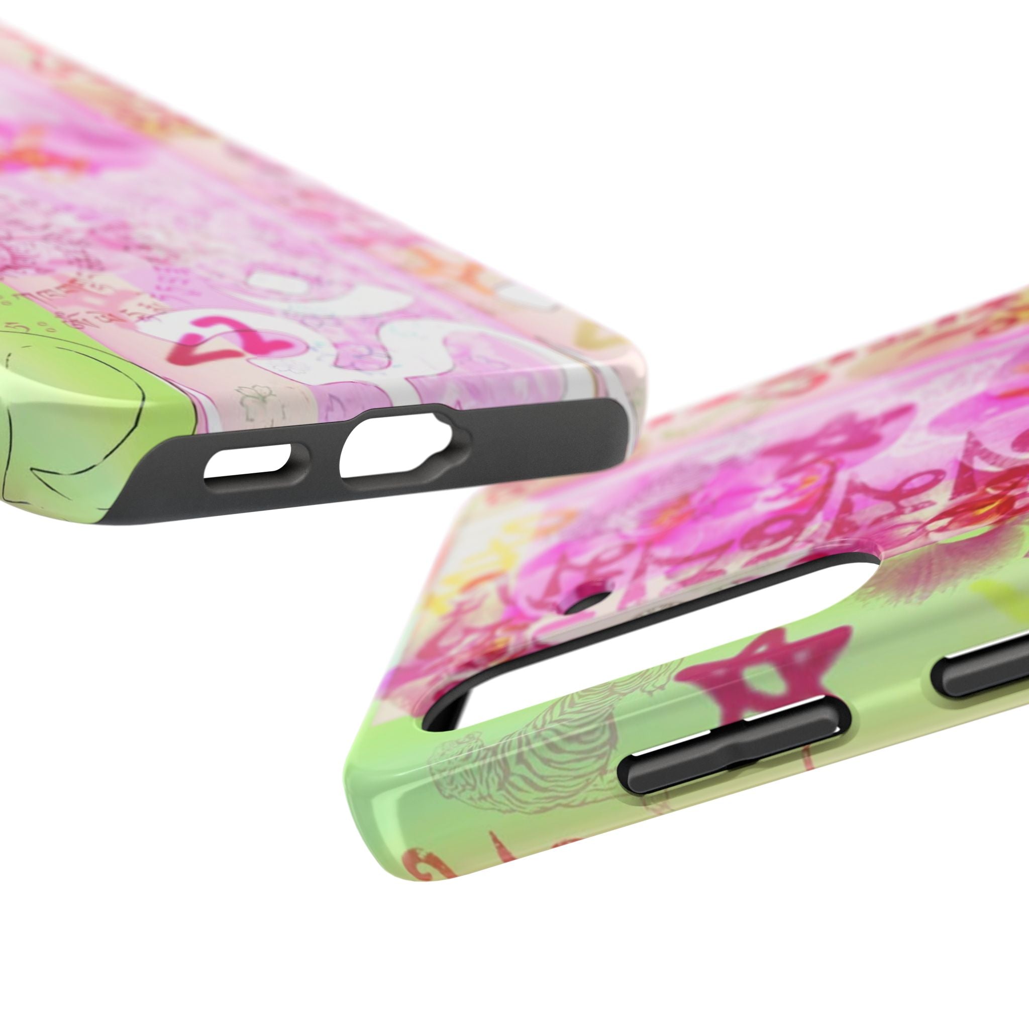 Floral Pink Orchid Tough Phone Case — Protective Art Phone Cover