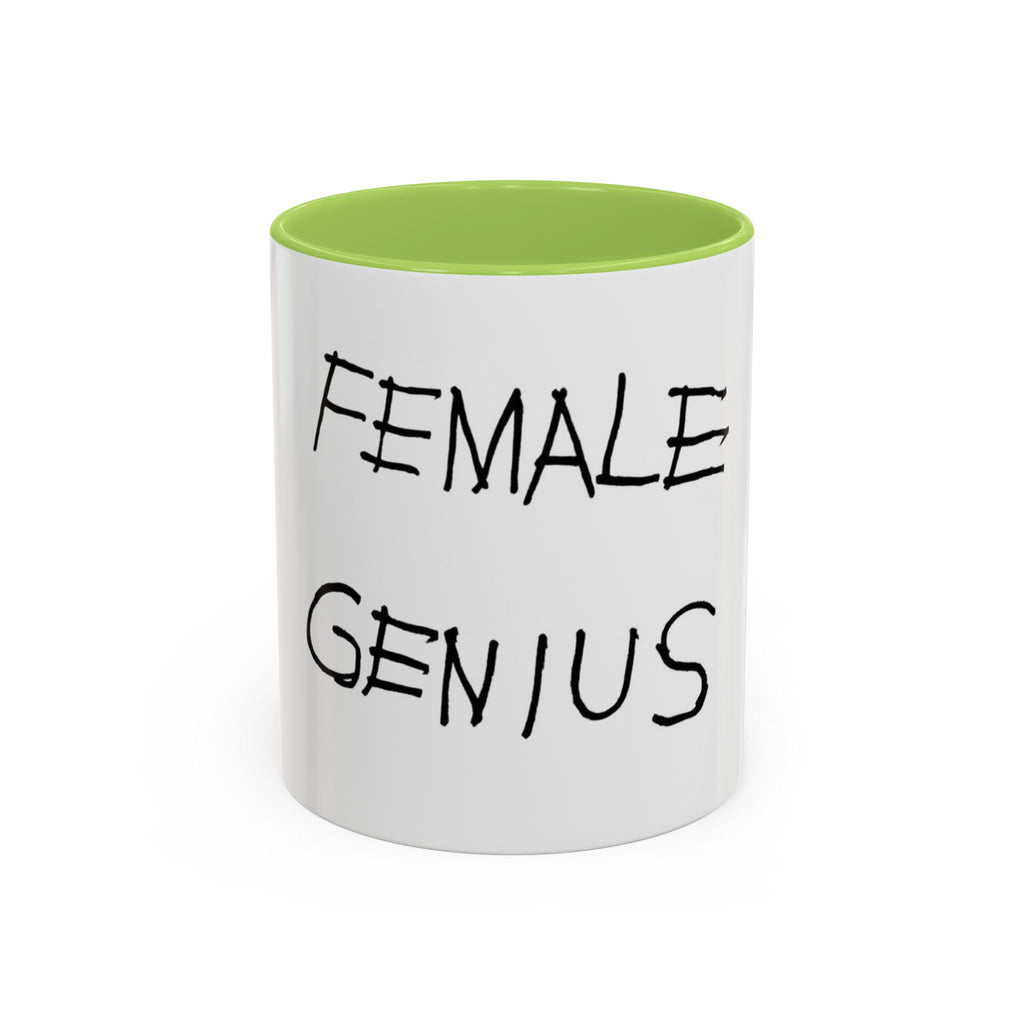 Female Genius Accent Coffee Mug