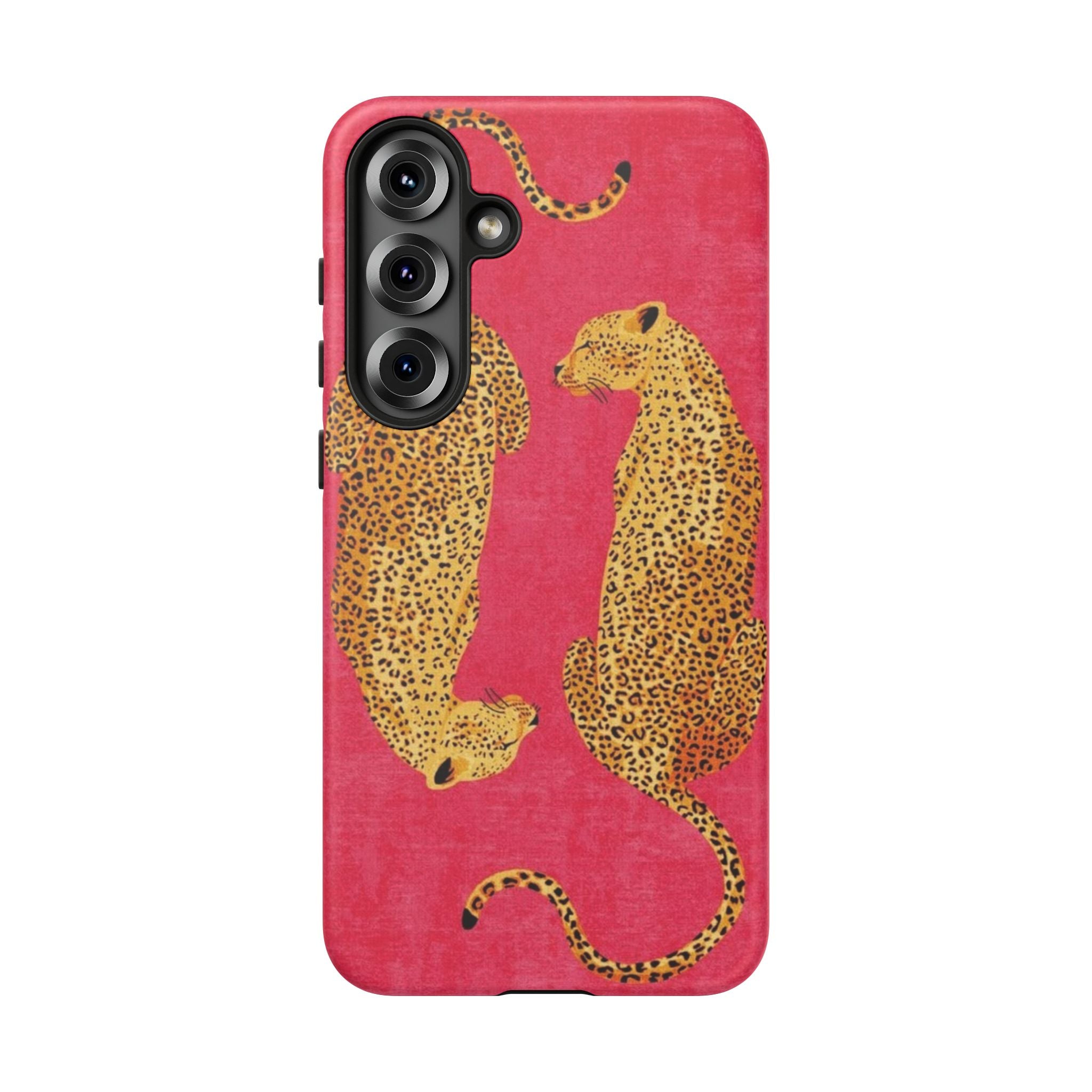 Pink Leopard Phone Case – Bold Animal Print Protective Case