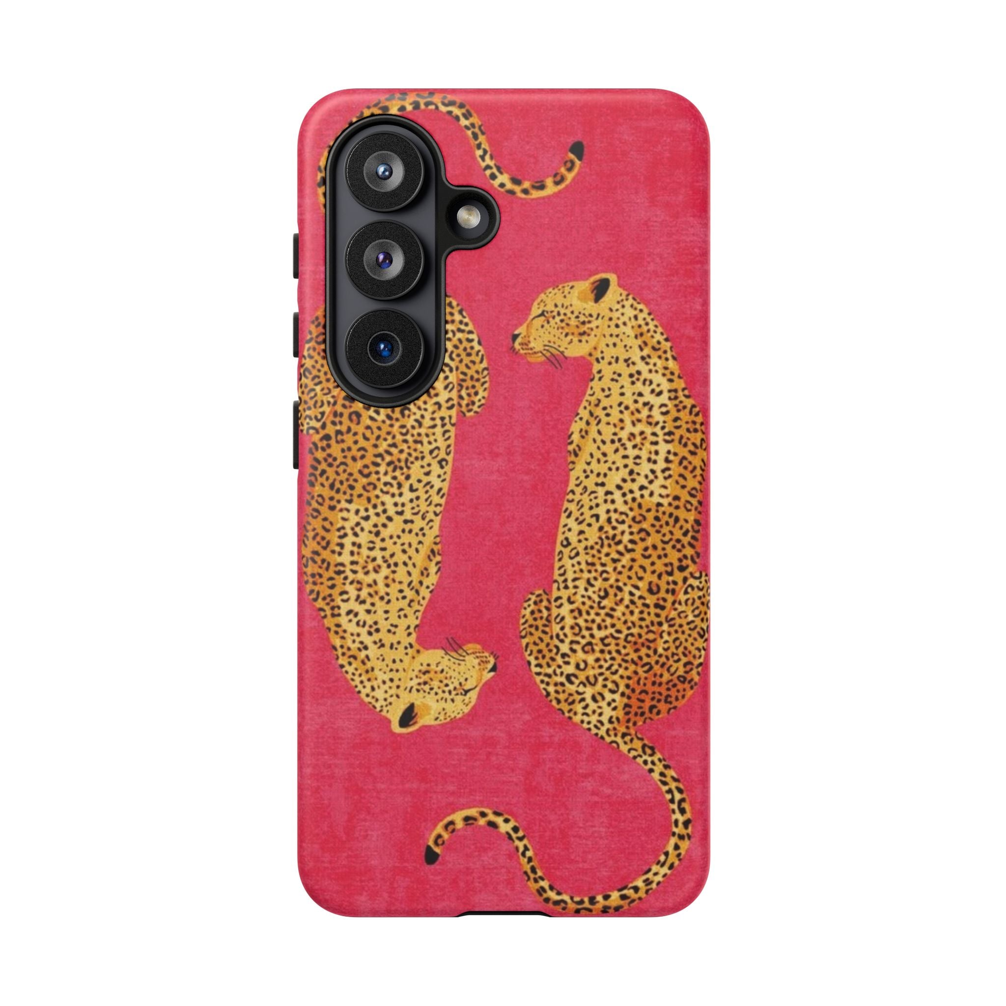 Pink Leopard Phone Case – Bold Animal Print Protective Case