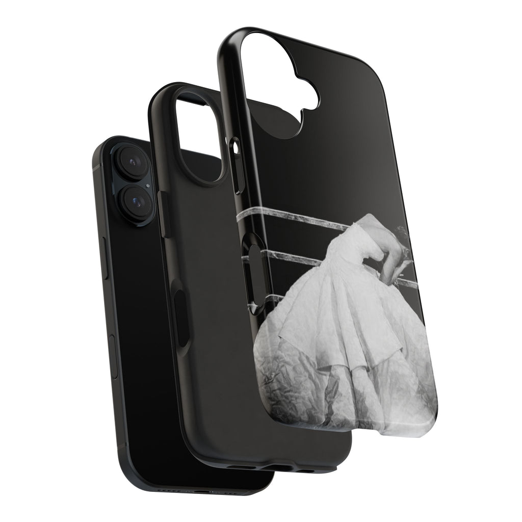 Vintage Ballerina Tough Phone Case — Black & White Dance Photo Protective Cover