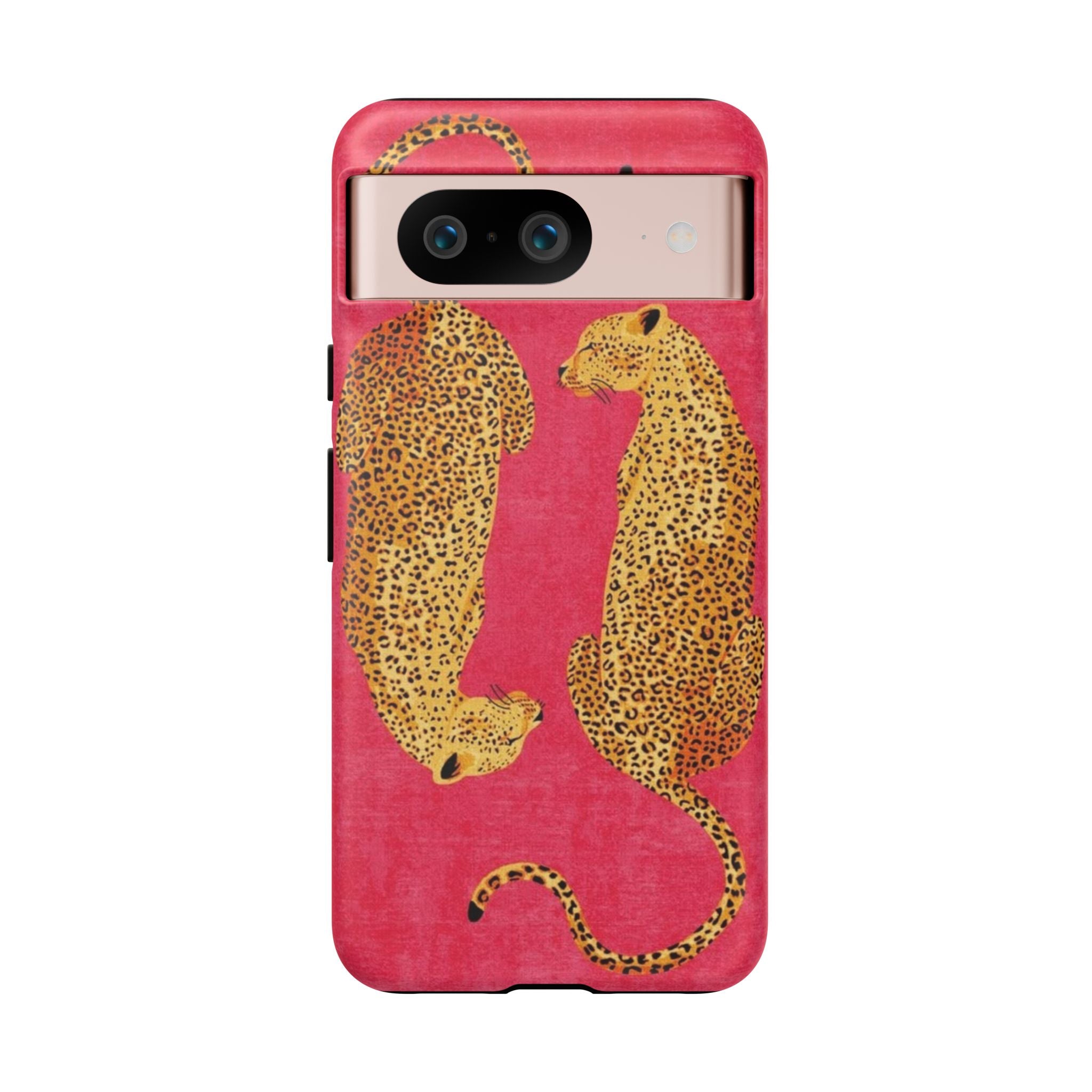 Pink Leopard Phone Case – Bold Animal Print Protective Case