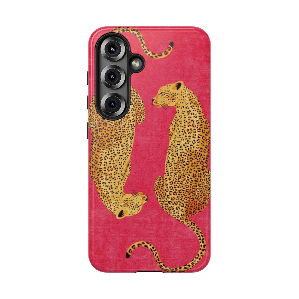 Pink Leopard Phone Case – Bold Animal Print Protective Case