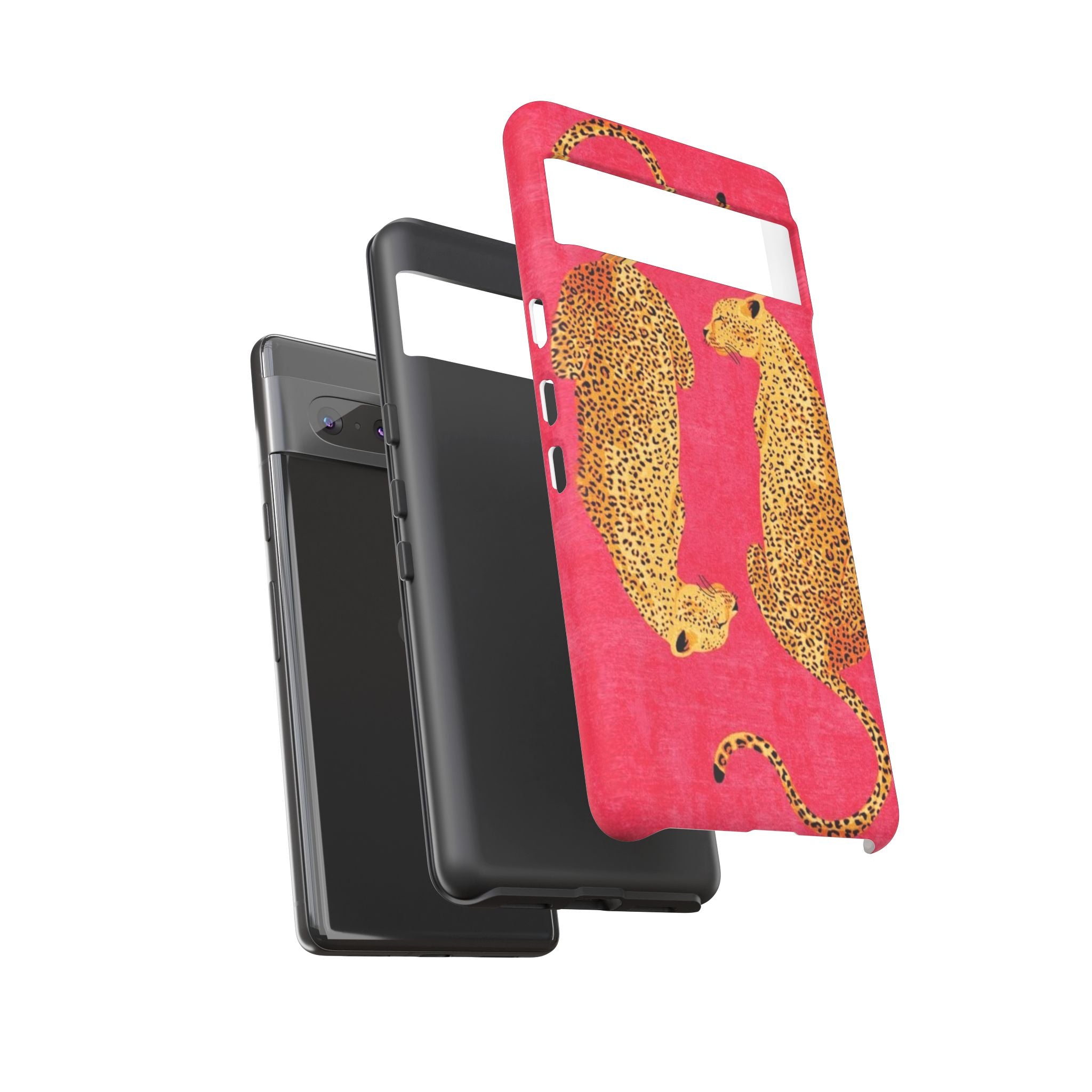 Pink Leopard Phone Case – Bold Animal Print Protective Case