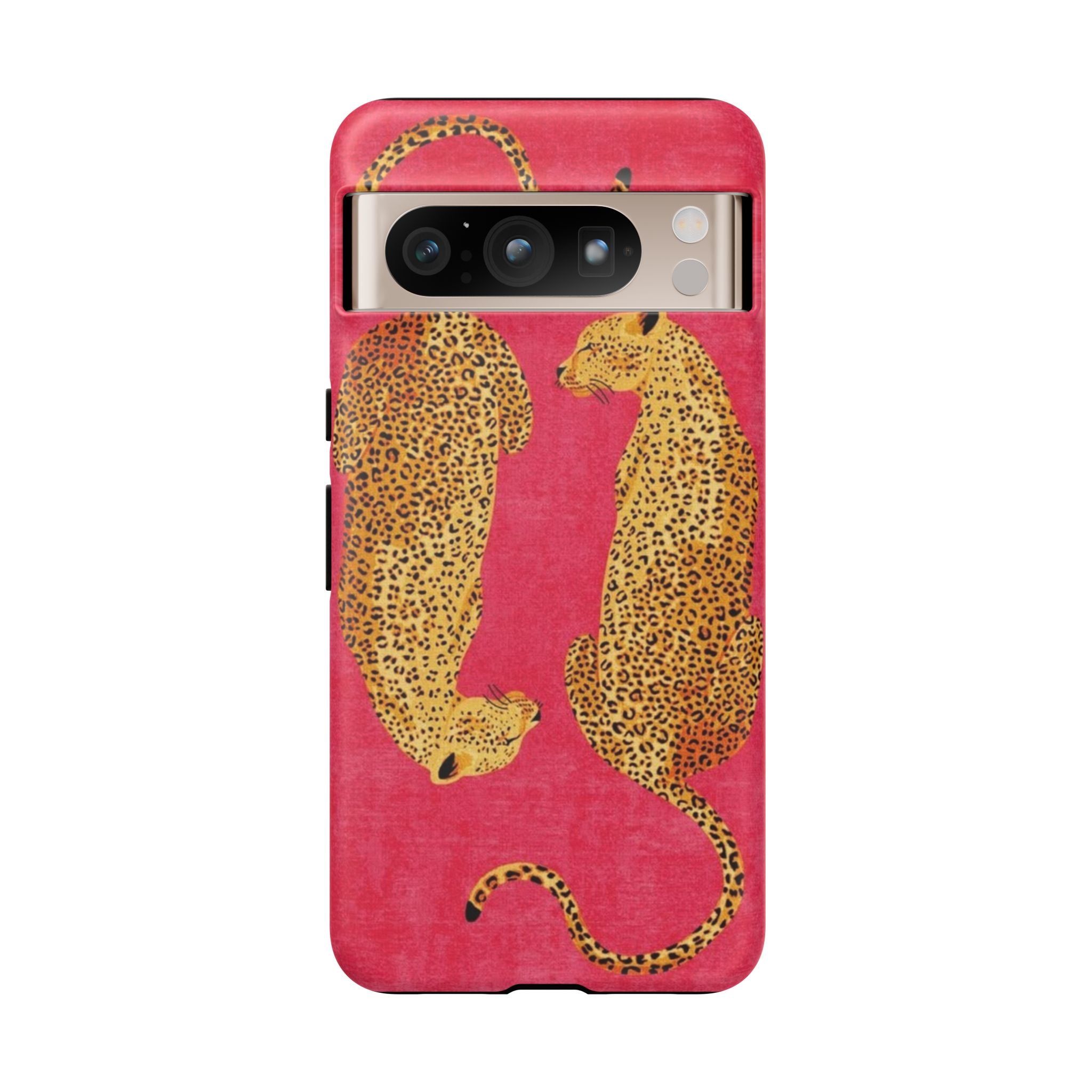 Pink Leopard Phone Case – Bold Animal Print Protective Case